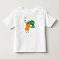 Carrot im Tennis mit Tennisschläger