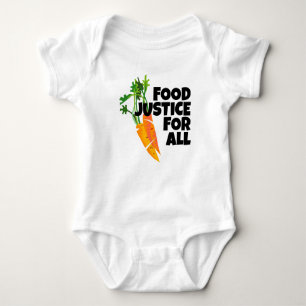 Carrot Image and Food Justice for All! Baby Strampler