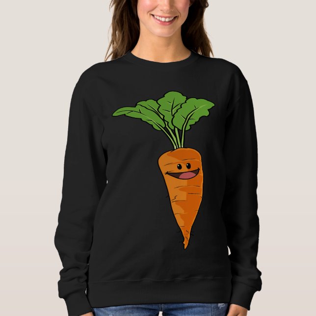 Carrot kids garden  vegan vegetarian sweatshirt (Vorderseite)