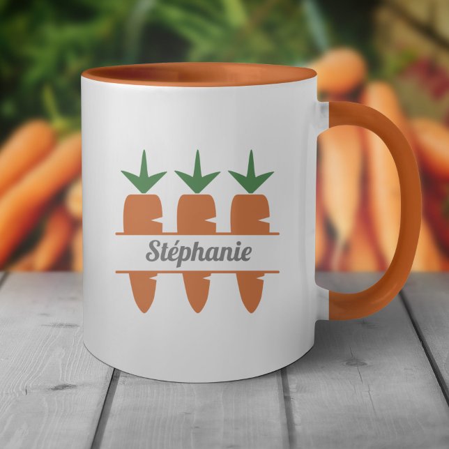 Carrot Monogram Tasse (Carrot Monogram Mug)