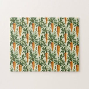 Carrot Pattern Spring Garden Puzzle