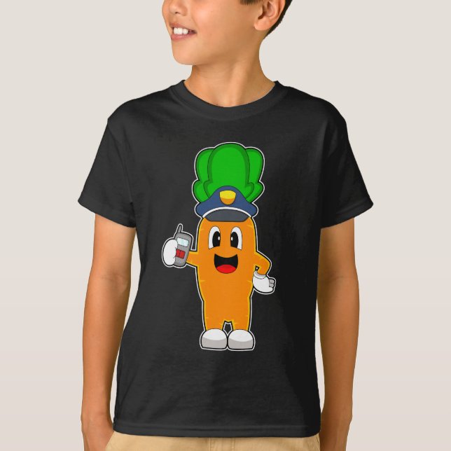 Carrot-Polizist-Mikrofonpolizei T-Shirt (Vorderseite)