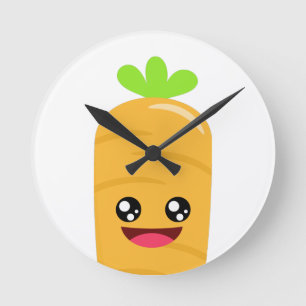 Carrot Runde Wanduhr