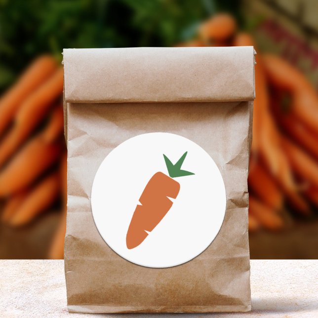 Carrot Runder Aufkleber (Carrot Sticker)