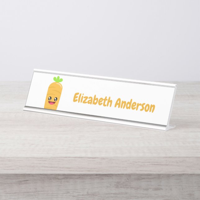 Carrot Schreibtischnamensplakette (Vorderseite )