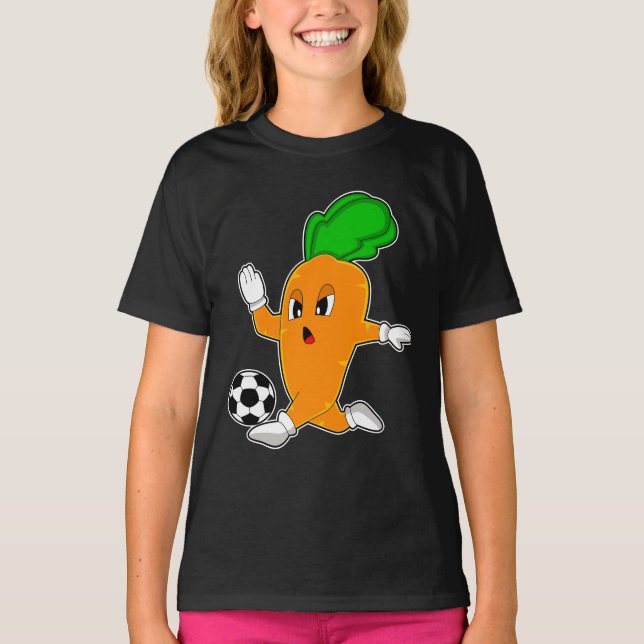 Carrot Soccer player Soccer T-Shirt (Vorderseite)