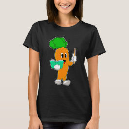 Carrot Teacher School Buch T-Shirt