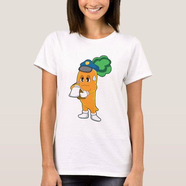 Carrot Traffic Warden Parkticket T-Shirt (Vorderseite)