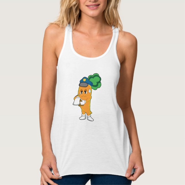 Carrot Traffic Warden Parkticket Tank Top (Vorderseite)