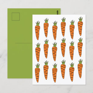 Carrot Vegetables Veggie Postkarte