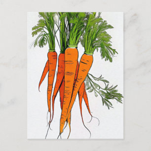 Carrots Art Card Postkarte