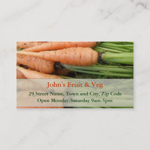 Carrots Business Card Visitenkarte