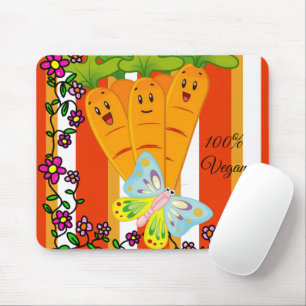 Carrots Butterfly Stripe Maus Pad! Mousepad