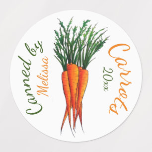 Carrots Zuhause vom Küchengarten von Etiketten