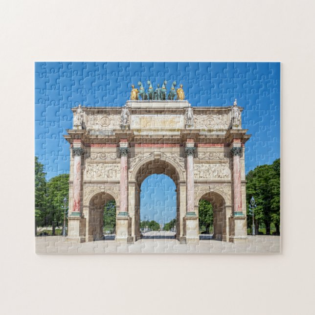 Carrousel Arch of Triumph in Paris, Frankreich Puzzle (Horizontal)
