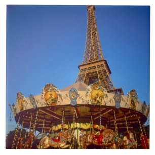 Carrousel, Eiffelturm, Paris, Frankreich Fliese
