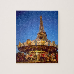 Carrousel, Eiffelturm, Paris, Frankreich Puzzle