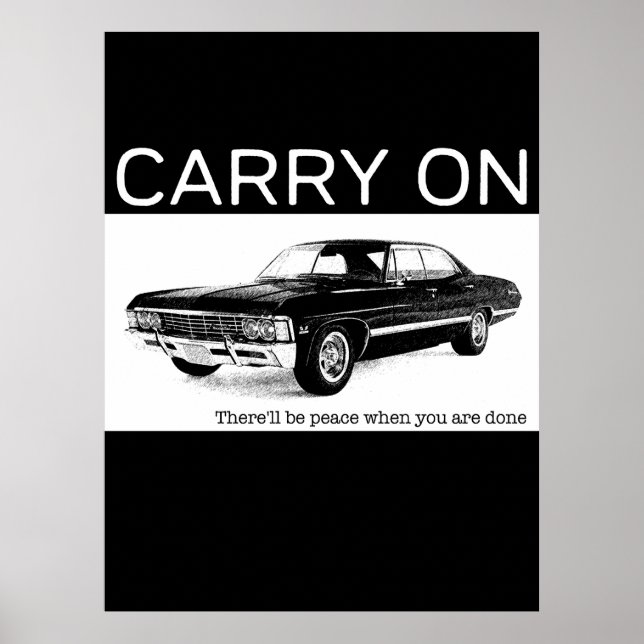 Carry auf 1967 Chevrolet Impala Tribute Design Poster (Vorne)