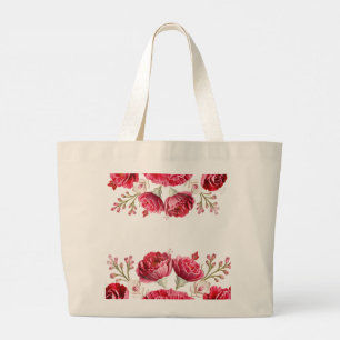 Carry Grace in Full Bloom Januar's Birth Blume Jumbo Stoffbeutel