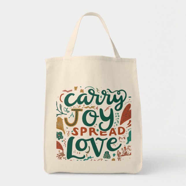 Carry Joy, Spread Liebe - Tote Tasche (Vorne)
