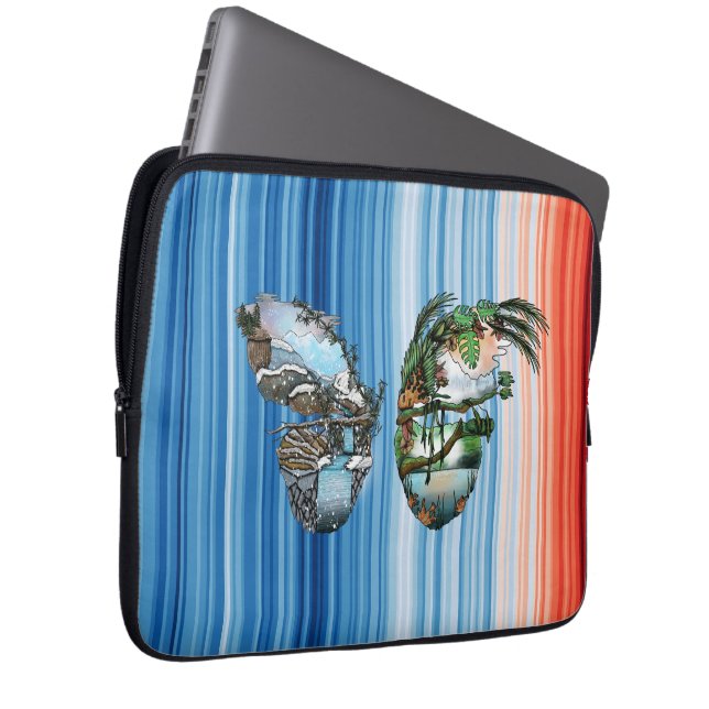 Carry the Future, Protect the Planet - COP30 Laptopschutzhülle (Vorne Rechts)