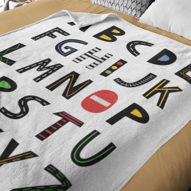 Cars Alphabet Kinderzimmer Kinderzimmer Fleecedecke (Von Creator hochgeladen)