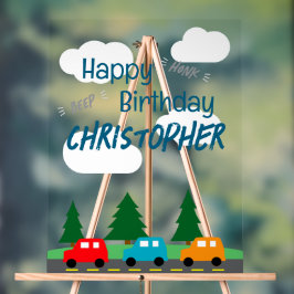 Cars Kids Boy Birthday Acrylschild