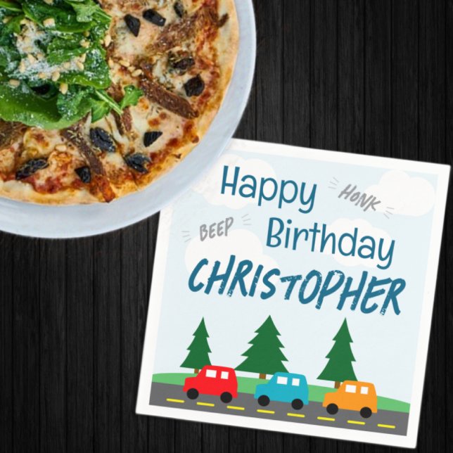 Cars Kids Boy Birthday Serviette (Von Creator hochgeladen)