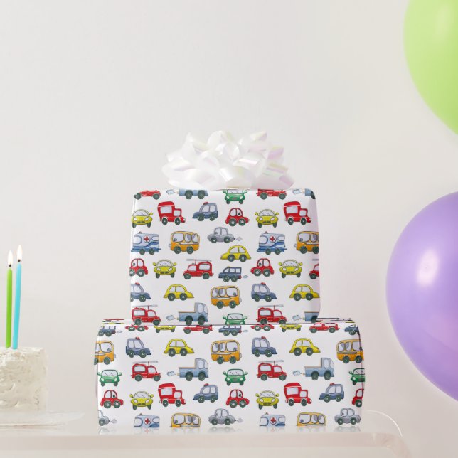 Cars Muster Geschenkpapier (Partygeschenke)