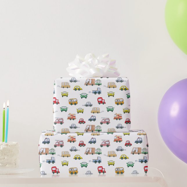 Cars Muster Geschenkpapier (Partygeschenke)