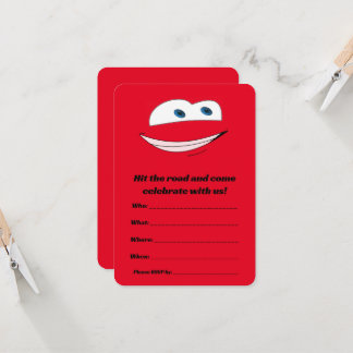 Cars Thema Geburtstagseinladung Einladung