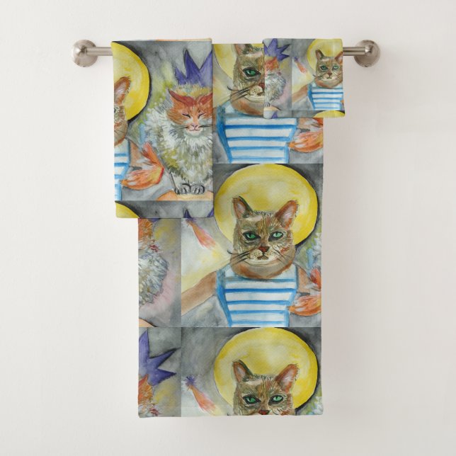 Cars Watercolor Art Badhandtuch Set (Insitu)