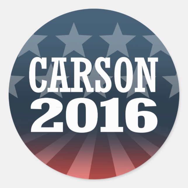 CARSON 2016 RUNDER AUFKLEBER (Vorderseite)