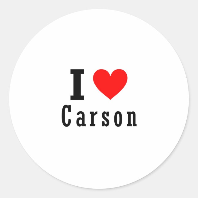 Carson, Alabama City Design Runder Aufkleber (Vorderseite)
