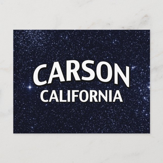 Carson California Postkarte (Vorderseite)