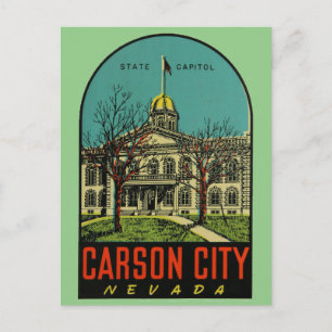 Carson City, Nevada Postcard Postkarte