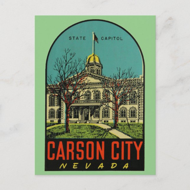 Carson City, Nevada Postcard Postkarte (Vorderseite)