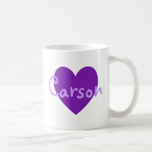 Carson in Lila Kaffeetasse