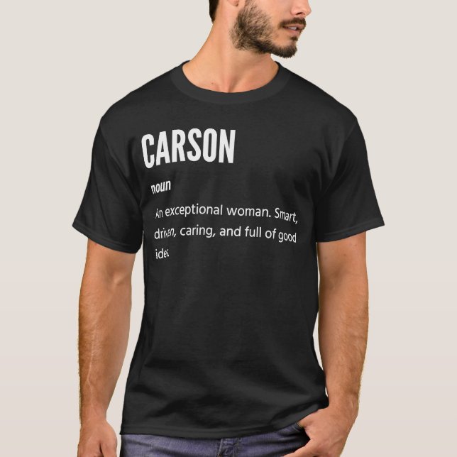 Carson ist eine außergewöhnliche Frau T-Shirt (Vorderseite)
