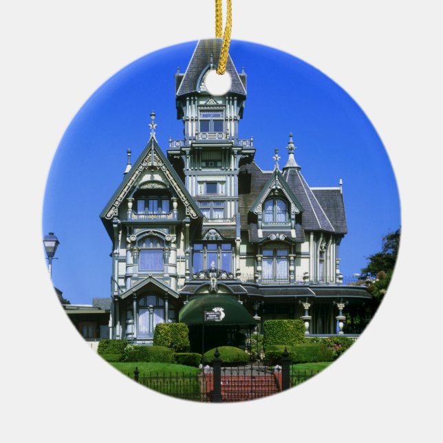 Carson Mansion in Eureka, Kalifornien Keramik Ornament (Vorne)
