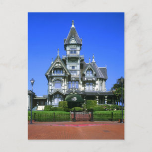 Carson Mansion in Eureka, Kalifornien Postkarte