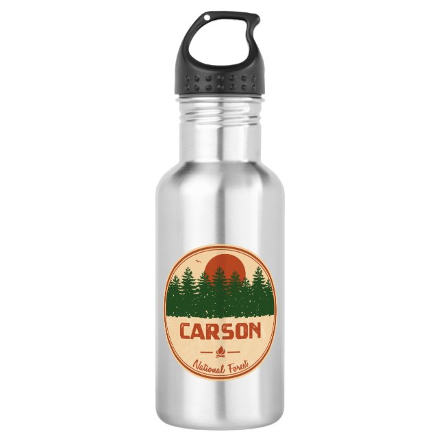 Carson National Forest Edelstahlflasche (Vorderseite)