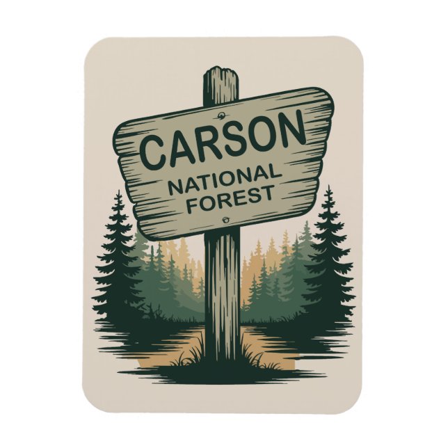 Carson National Forest New Mexico Magnet (Vertikal)
