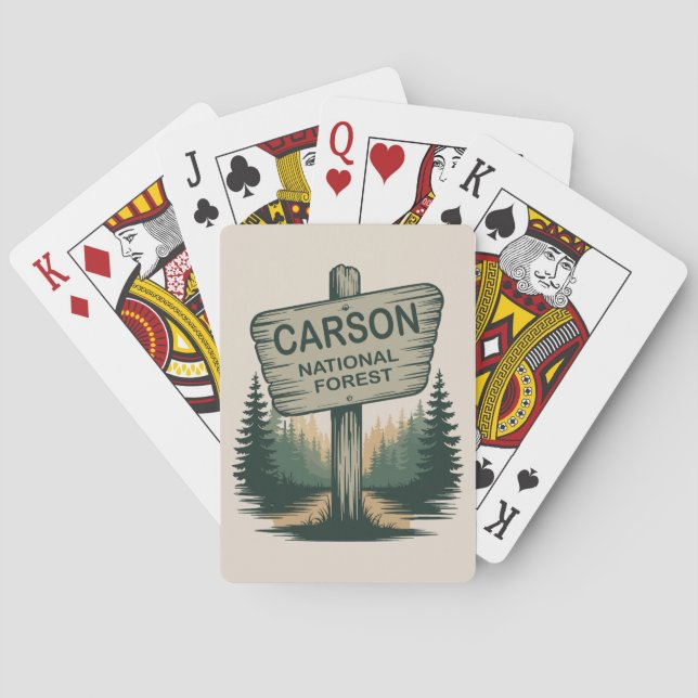 Carson National Forest New Mexico Spielkarten (Rückseite)