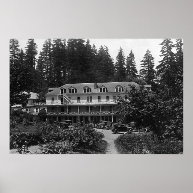 Carson, WA Shipherd's Springs Hotel View Poster (Vorne)