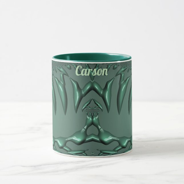 CARSON ~ Zany 3D Fraktal ~ Green 3D Tasse (Zentrum)