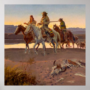 "Carson's Men" von Charles Russell Poster