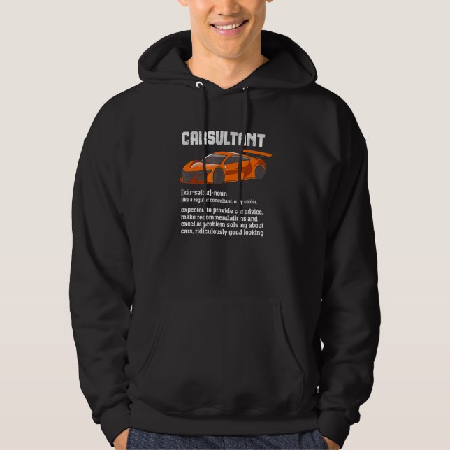Carsultant Car Typ Diesel Mechanic Hoodie (Vorderseite)