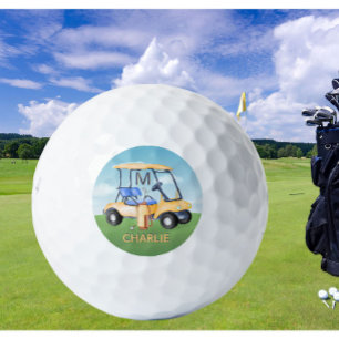Cart Clubs Benutzerdefinierter Monogrammname Golfball