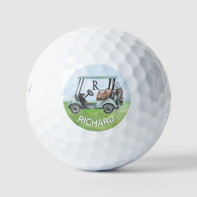 Cart Clubs des Golf Typ, benutzerdefinierte Monogr Golfball (Vorderseite)